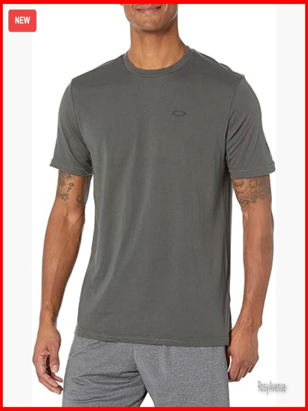 Men's Graphic T-Shirt Regular Fit Poly Cotton Blend Sports Tee